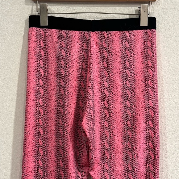 Current Mood Leather Lover Corset Leggings Pink Snake skin print Size Large - Picture 4 of 9